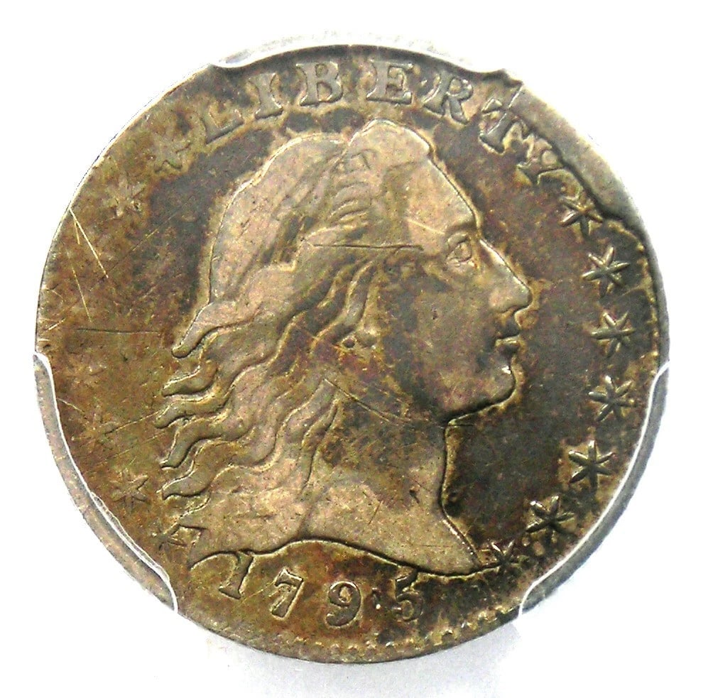 1795 FLOWING HAIR HALF DIME RARE DATE COIN (1 of 4)