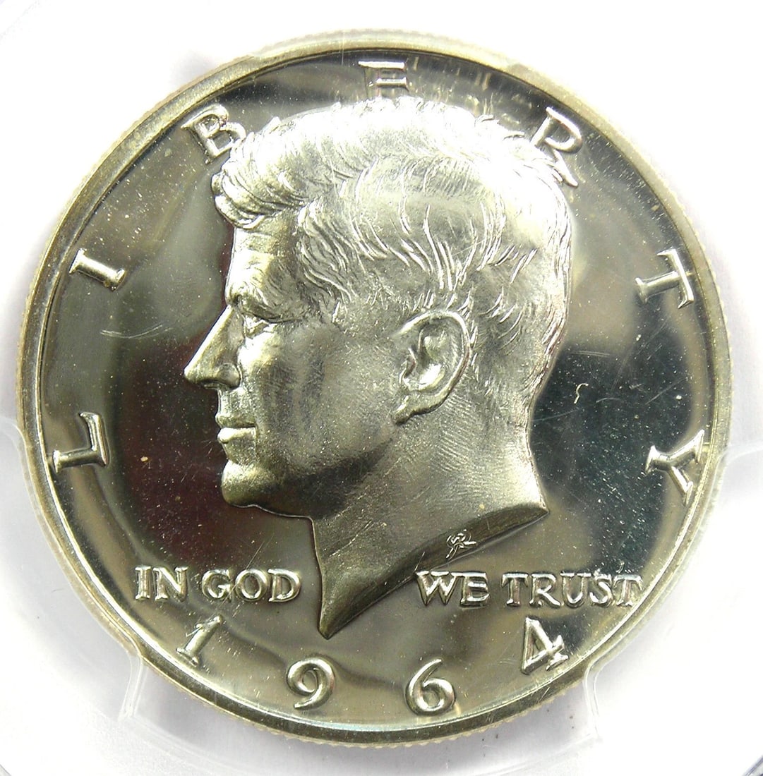 1964 ACCENTED PROOF KENNEDY HALF DOLLAR 50C COIN: 1964 Accented Proof Kennedy Half Dollar 50C Coin Year : 1964 Denomination : 50C Country of Origin : United States Accessories: None Accessories Notice: When purchasing pre-owned goods, please refer to