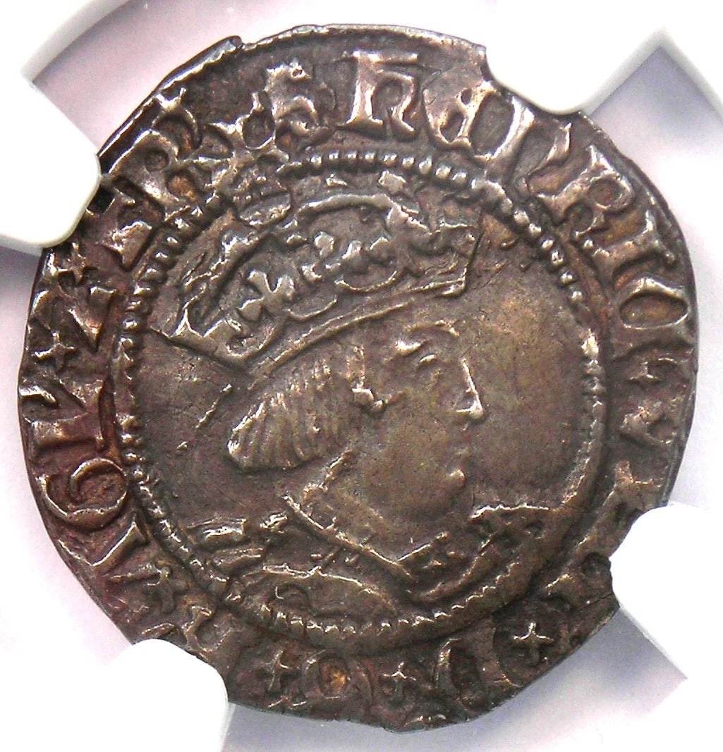 1526-32 BRITAIN ENGLAND HENRY VIII 2 PENCE 2P COIN: 1526-32 Britain England Henry VIII 2 Pence 2P Coin Year : 1526 Denomination : 2P Country of Origin : United Kingdom Accessories: None Accessories Notice: When purchasing pre-owned goods, please refer 