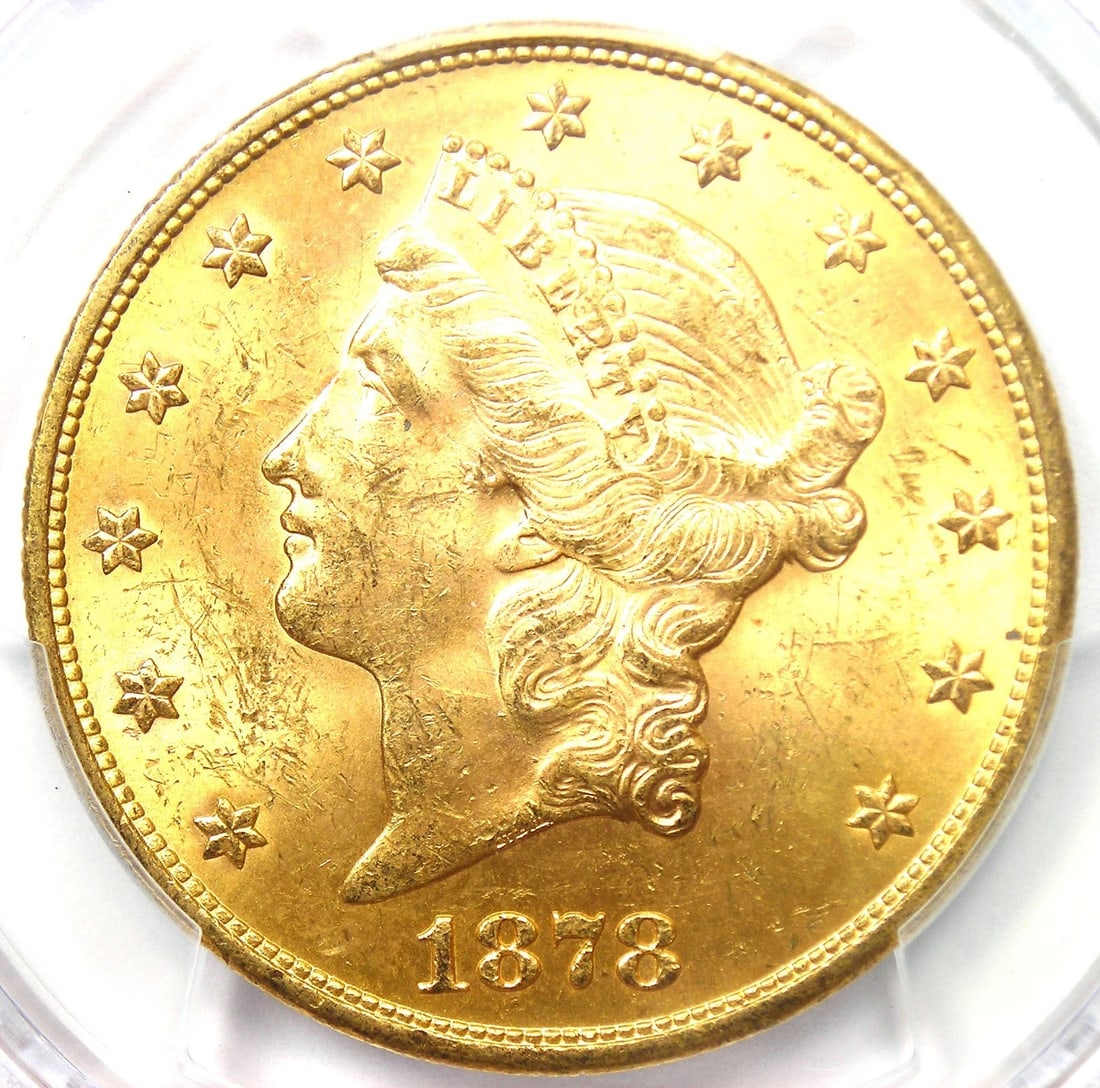 1878-S LIBERTY GOLD DOUBLE EAGLE $20 COIN (1 of 3)