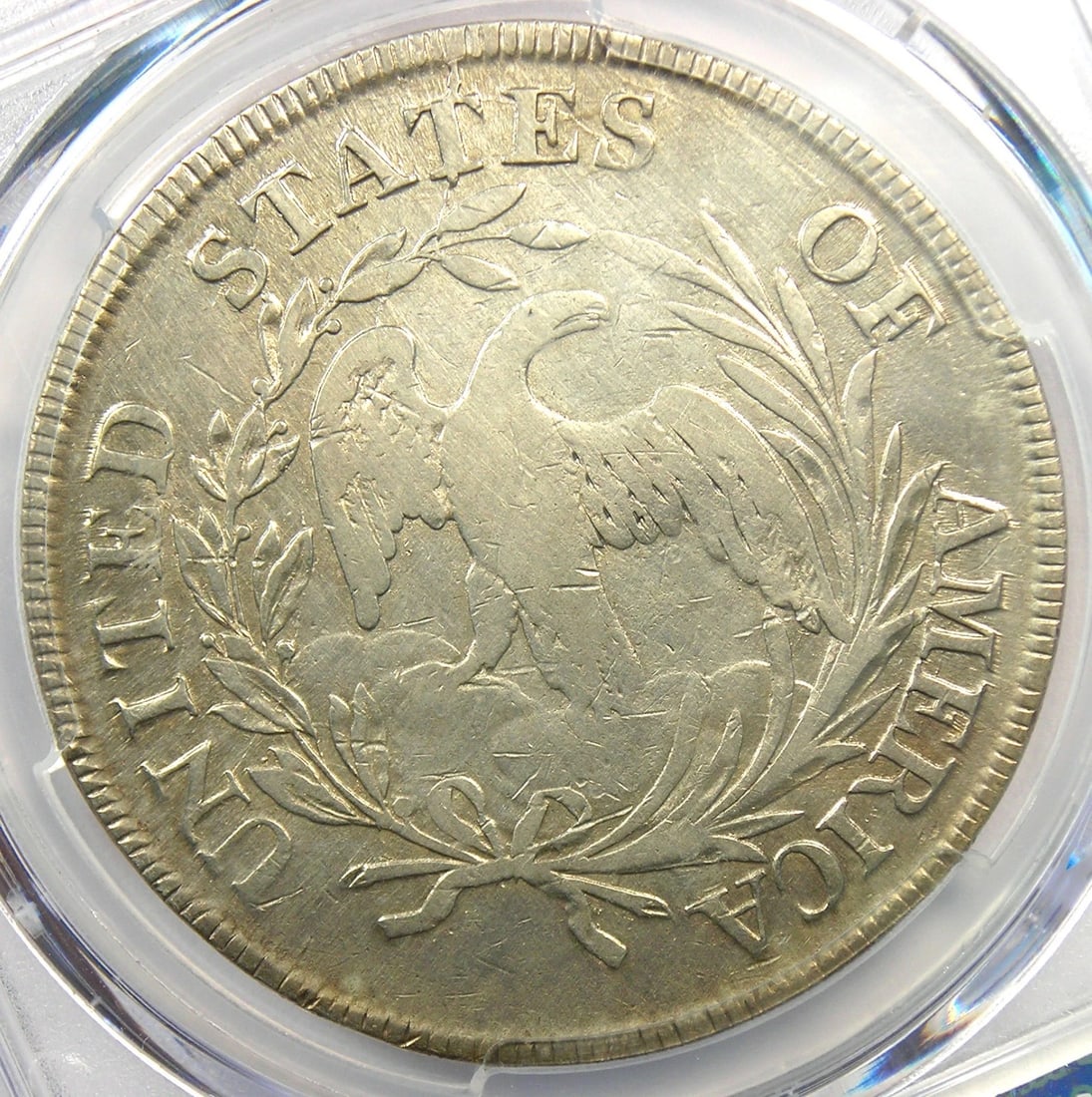 1798 SMALL EAGLE DRAPED BUST SILVER DOLLAR $1 COIN - 2