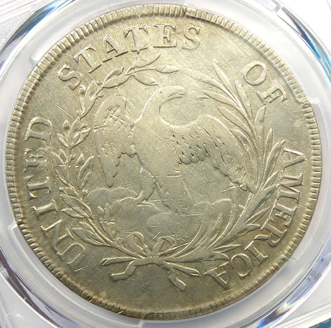 1798 SMALL EAGLE DRAPED BUST SILVER DOLLAR $1 COIN - 4