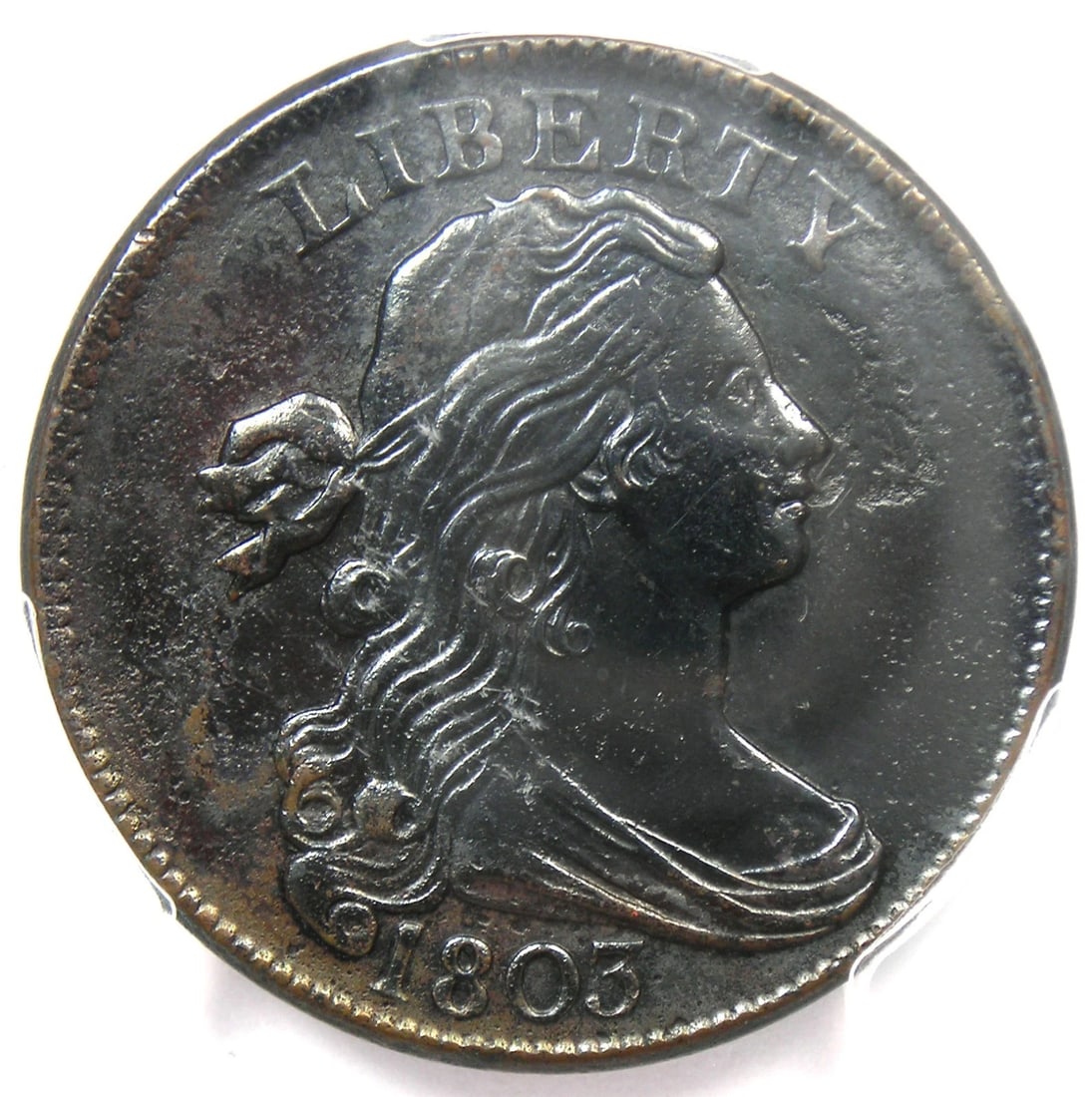 1803 DRAPED BUST LARGE CENT COIN - 3
