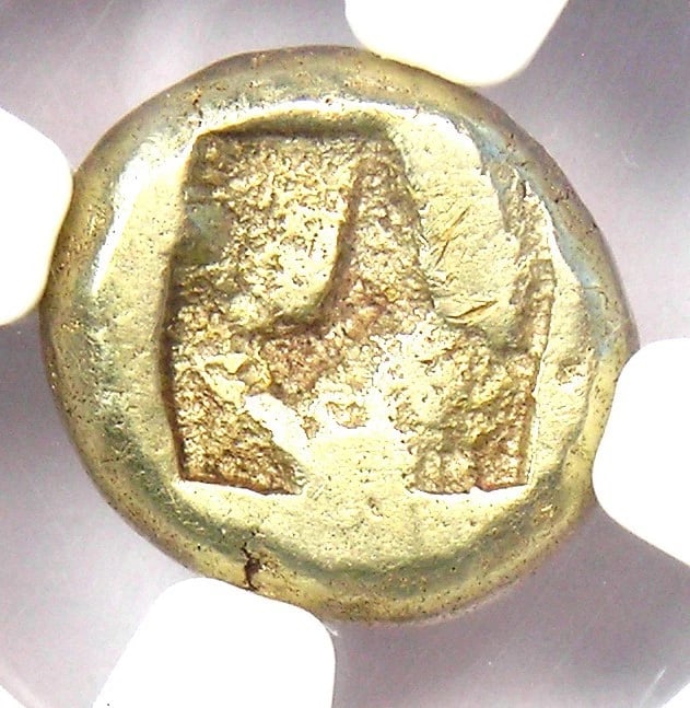 IONIA PHOCAEA EL HECTE PHOKAIA HEKTE ELECTRUM COIN: Ionia Phocaea EL Hecte Phokaia Hekte Electrum Coin Year: 521-478 BC Denomination: Hecte Country of Origin: Greece Accessories: None Accessories Notice: When purchasing pre-owned goods, please refer to
