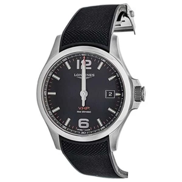 LONGINES CONQUEST V.H.P. BLACK WATCH: LONGINES Conquest V.H.P. Black Watch Brand: Longines Type/Style: Wristwatch Material: Case Material Stainless steel (black PVD) Band ma Color: Case Color Black Size: [Case size] Height 43 x width 43