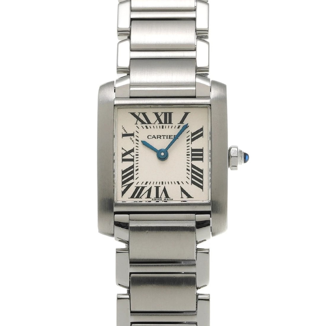 CARTIER TANK FRANCAISE SM SILVER WATCH: CARTIER Tank Francaise SM Silver Watch Brand: CARTIER Type/Style: Wristwatch Material: Band Material Stainless steel, Case Material Stainless steel Color: Dial Color Silver Size: ?Case? H/about 18mm W