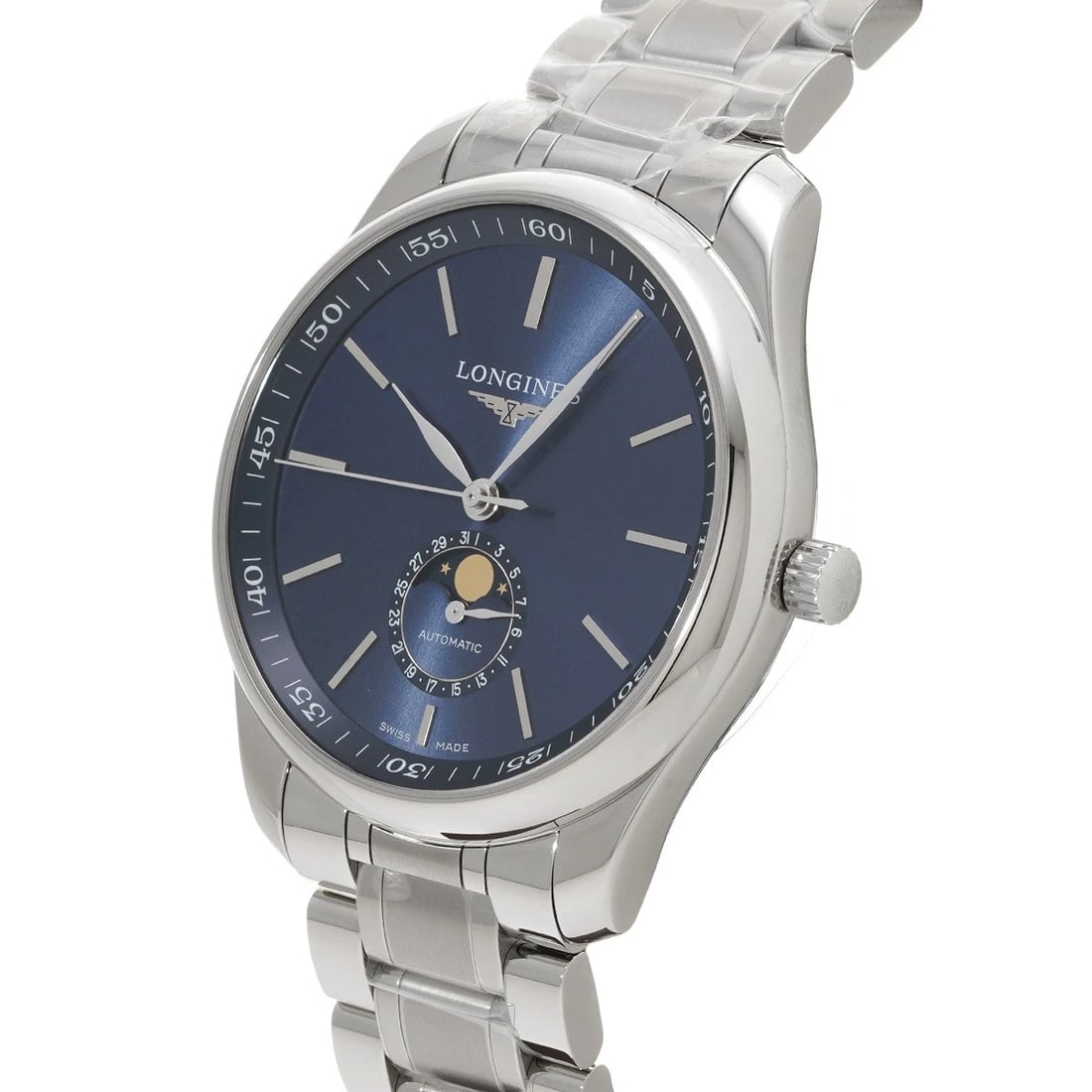 LONGINES MASTER COLLECTION MOON PHASE BLUE WATCH - 2