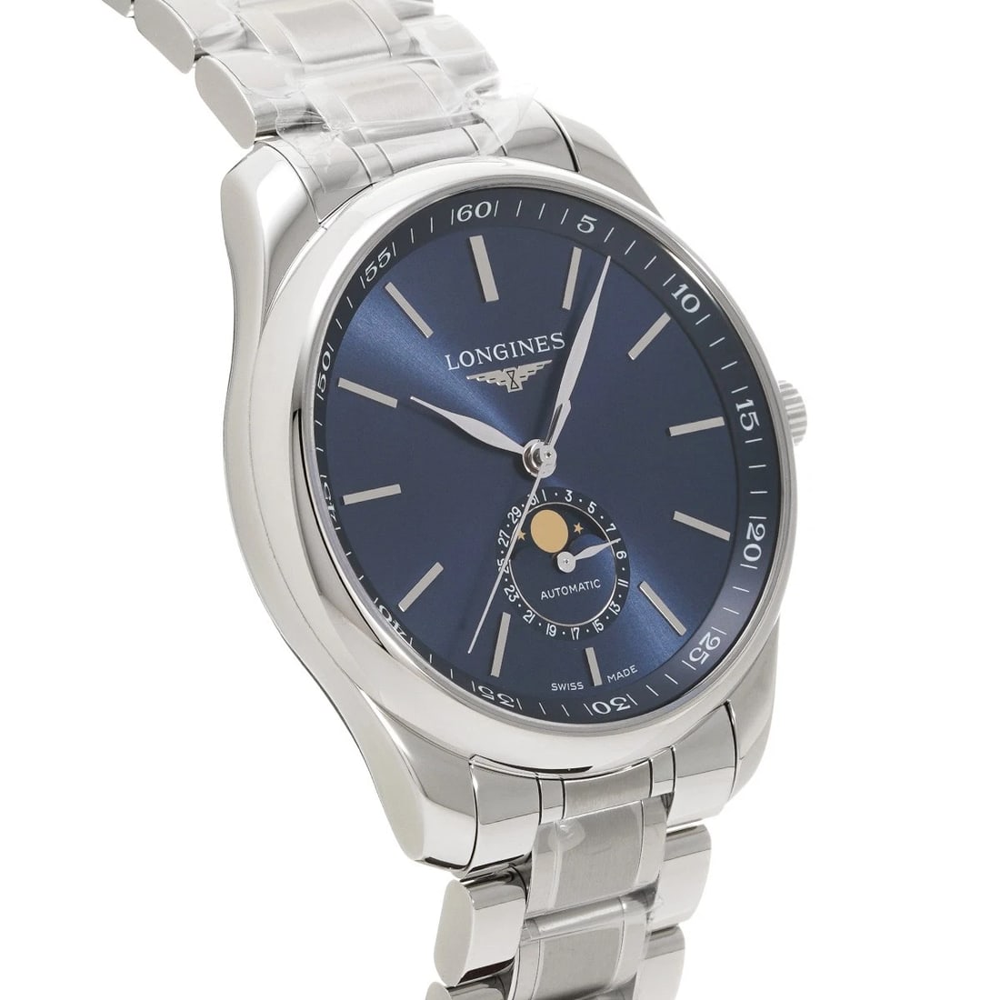 LONGINES MASTER COLLECTION MOON PHASE BLUE WATCH - 3