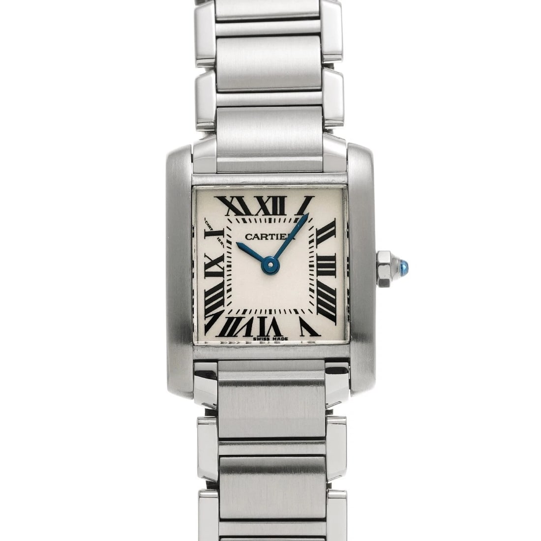 CARTIER TANK FRANCAISE SM SILVER WATCH: CARTIER Tank Francaise SM Silver Watch Brand: CARTIER Type/Style: Wristwatch Material: Band Material Stainless steel, Case Material Stainless steel Color: Dial Color Silver Size: ?Case? H/about 18mm W