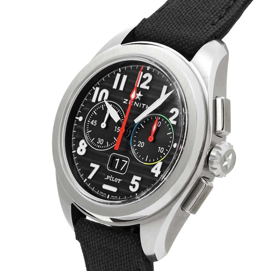 ZENITH PILOT BIG DATE FLYBACK BLACK WATCH - 2