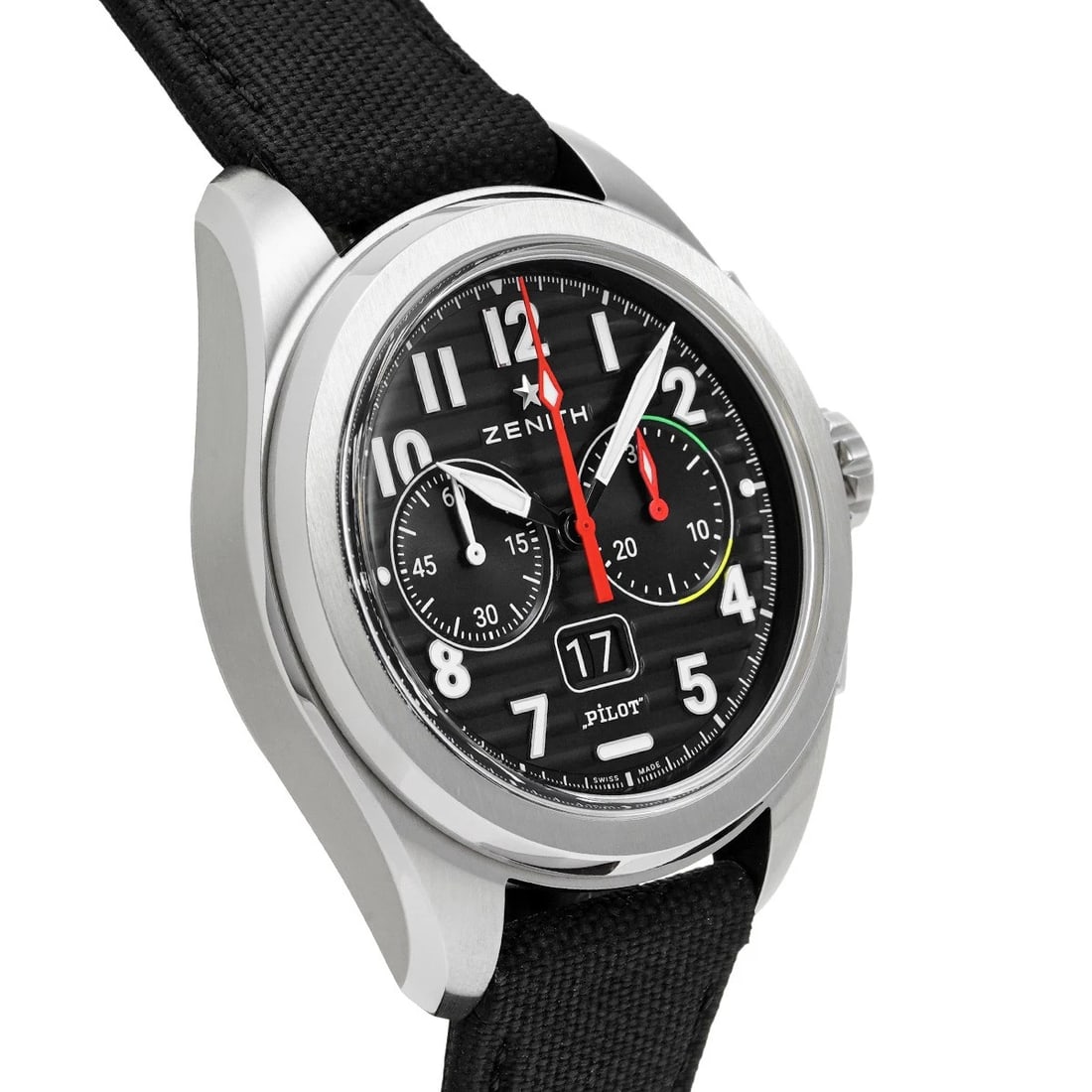 ZENITH PILOT BIG DATE FLYBACK BLACK WATCH - 3