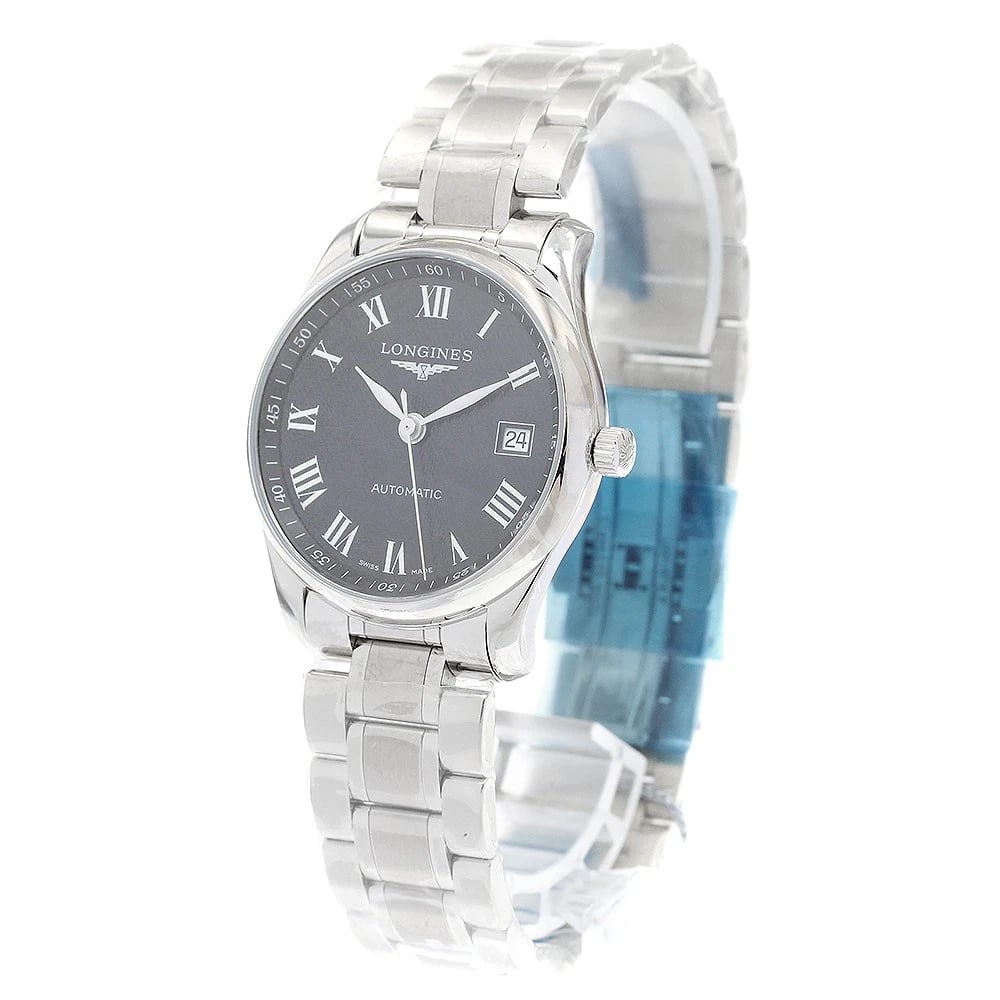 LONGINES MASTER COLLECTION DATE BLACK AUTOMATIC WATCH - 2
