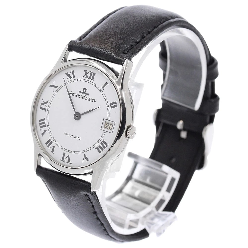 JAEGER-LECOULTRE DATE WHITE AUTOMATIC WATCH - 2