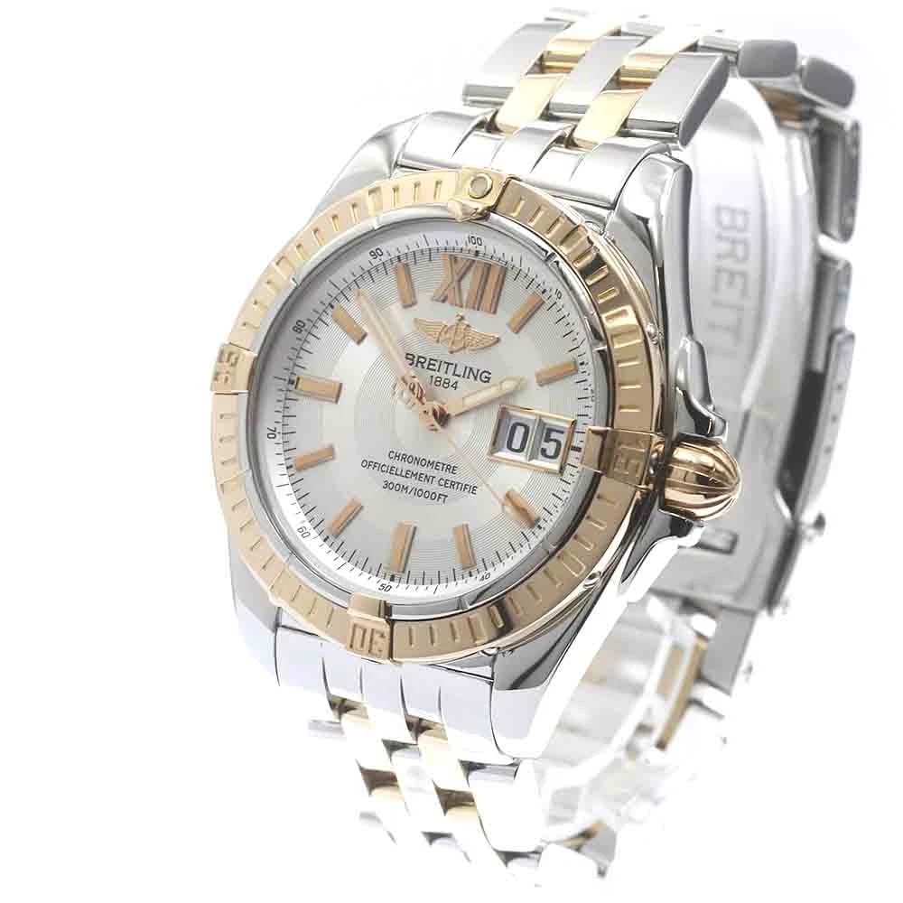BREITLING WINDRIDER DATE SILVER AUTOMATIC WATCH - 2