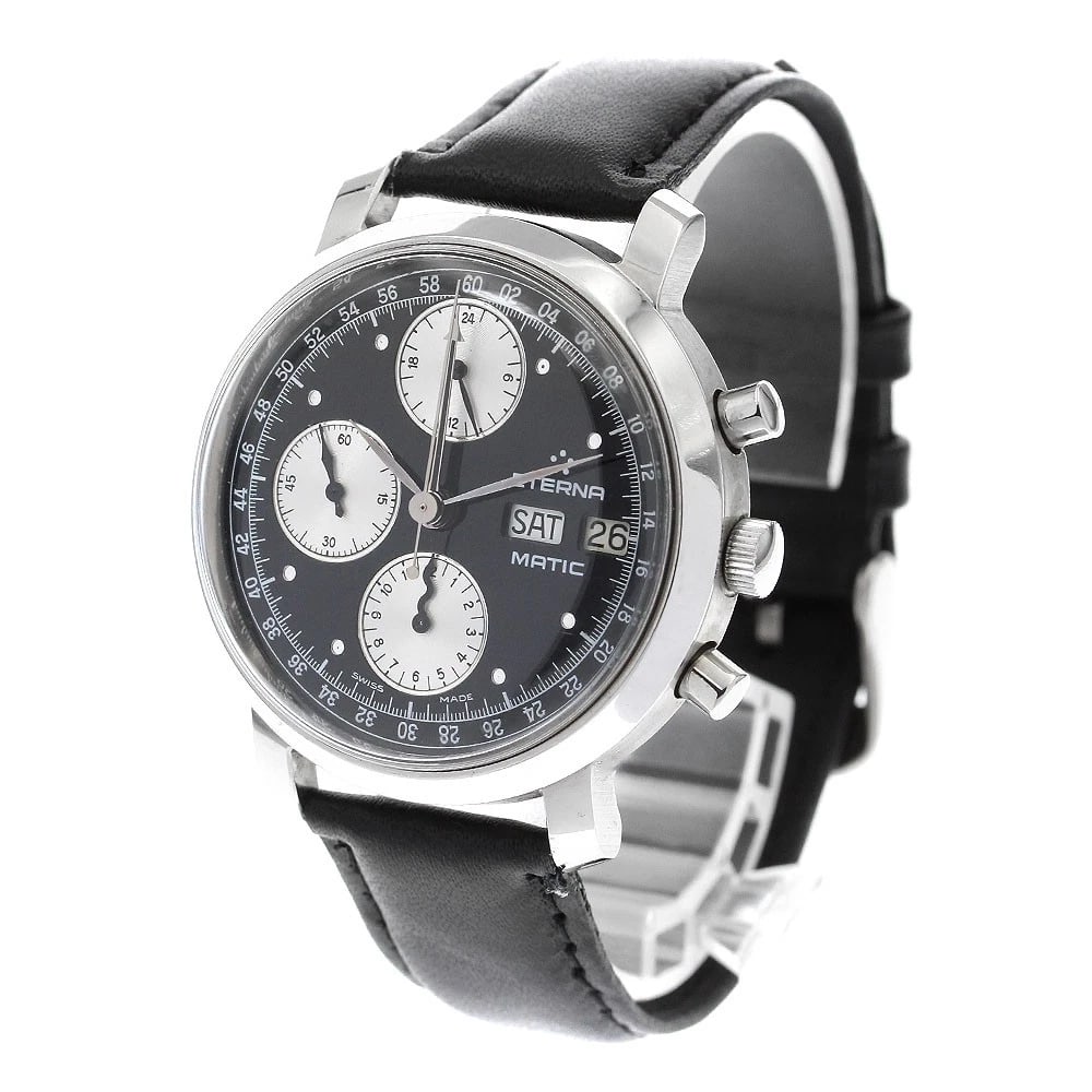 ETERNA ETERNA MATIK DATE BLACK AUTOMATIC WATCH - 2