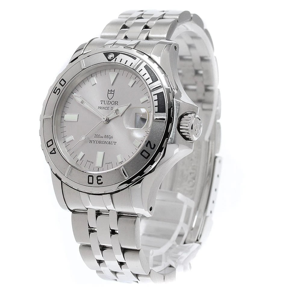 TUDOR PRINCE DATE SILVER AUTOMATIC WATCH - 2