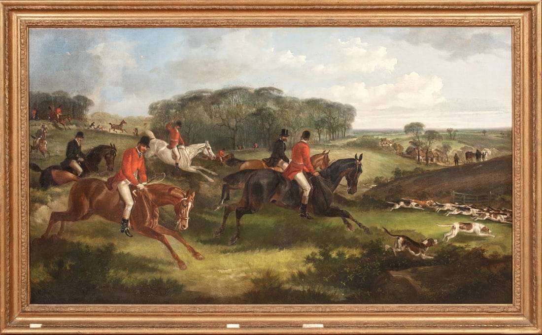 THE DUKE?OF?RUTLAND AT THE?BELVOIR HUNT OIL PAINTING ATTRIBUTED TO?JOHN II FERNELEY (1 of 10)