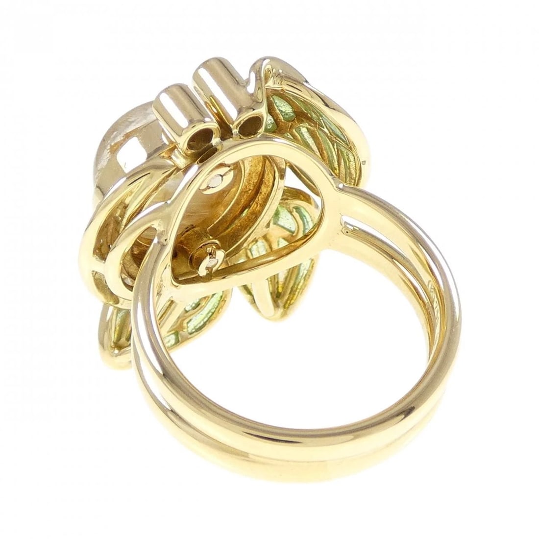 MIKIMOTO COLORED STONE RING - 3