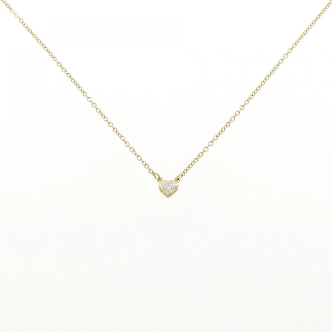 TIFFANY&CO. DIAMOND NECKLACE: TIFFANY&Co. Diamond Necklace Brand: TIFFANY&Co. Type/Style: TIFFANY&Co. Necklace Material: 750 yellow gold, Main Stone Natural Color: Yellow Gold Size: Length 41cm Actual Size Pendant Length approx. x