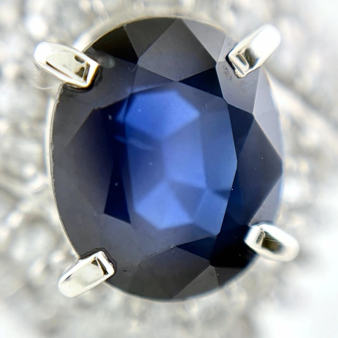 SAPPHIRE DESIGN RING PLATINUM - 2