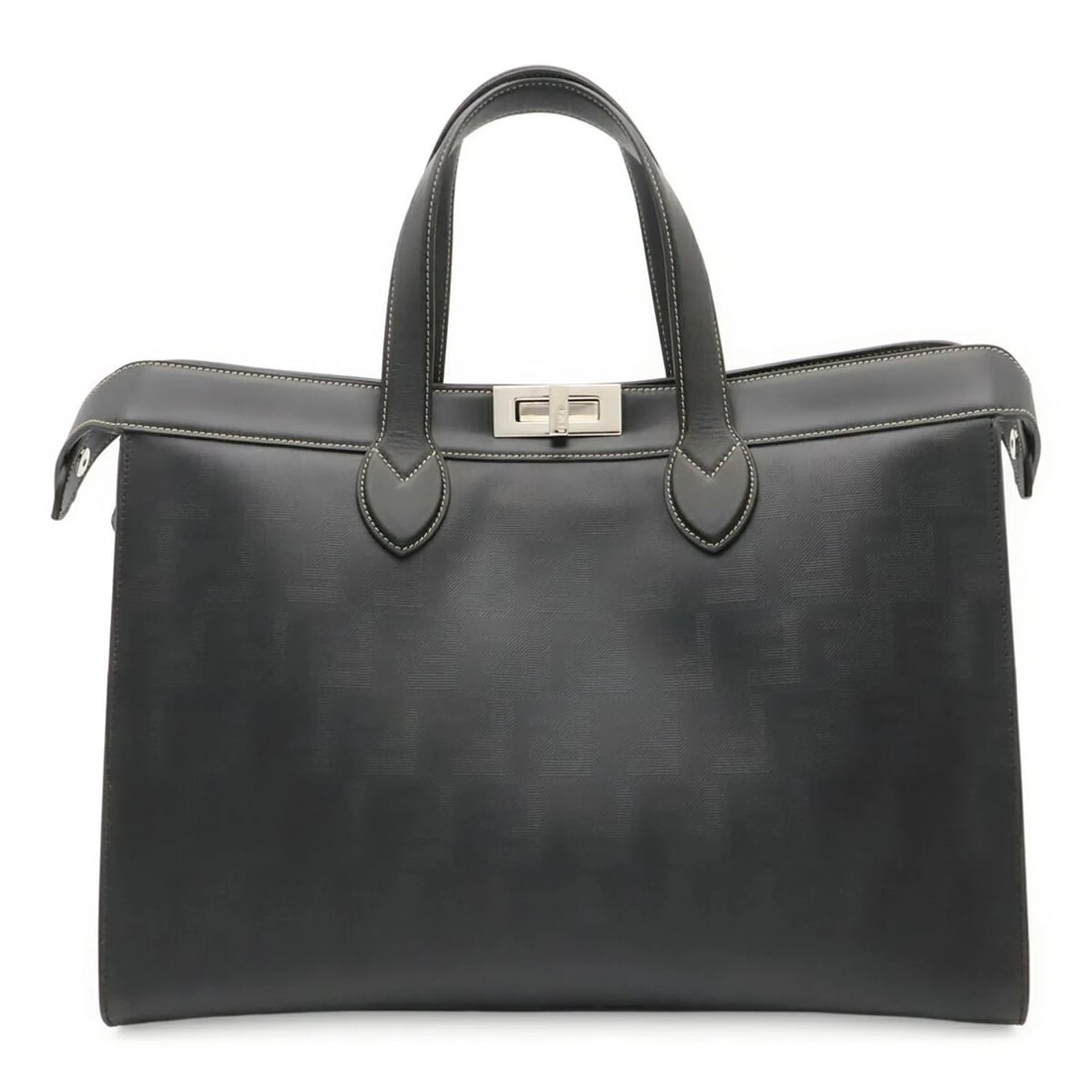 FENDI PEEKABOO TOTE BAG, LARGE TOTE, LEATHER: FENDI Peekaboo Tote Bag, Large Tote, Leather Brand: Fendi Type/Style: Handbag, Pouch, Tote bag Material: Leather Color: Black Size: (HxWxD) 31.5cm x 42.5cm x 23cm / 12.4'' x 16.73'' x 9.05'' Acces