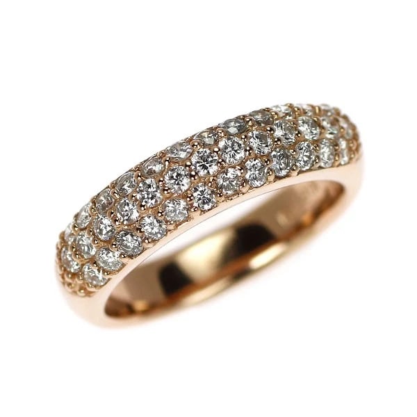 PONTE VECCHIO K18PG DIAMOND RING: Ponte Vecchio K18PG Diamond Ring Brand: Pontevecchio Type/Style: Ring Material: K18PG, Main Stone Natural Color: PG Size: 1.75 US Accessories: None Accessories Notice: When purchasing pre-