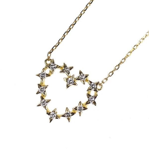 VIVIENNE COUTURE/ARKER K18YG DIAMOND PENDANT NECKLACE: Vivienne Couture/Arker K18YG Diamond Pendant Necklace Brand: None Type/Style: pendant necklace Material: K18YG, Main Stone Natural Color: YG Size: Accessories: None Accessories Notice: When