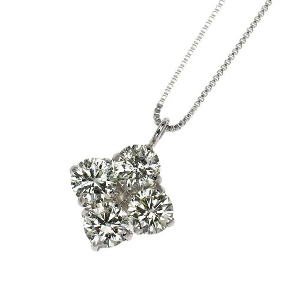 PT900/ PT850 DIAMOND PENDANT NECKLACE: Pt900/ Pt850 Diamond Pendant Necklace Brand: None Type/Style: pendant necklace Material: PT900, Main Stone Natural Color: Pt Size: Chain Length 40 Accessories: None Accessories Notice: When
