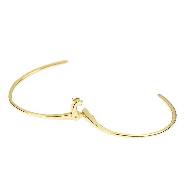 K18YG DIAMOND BANGLE - 3