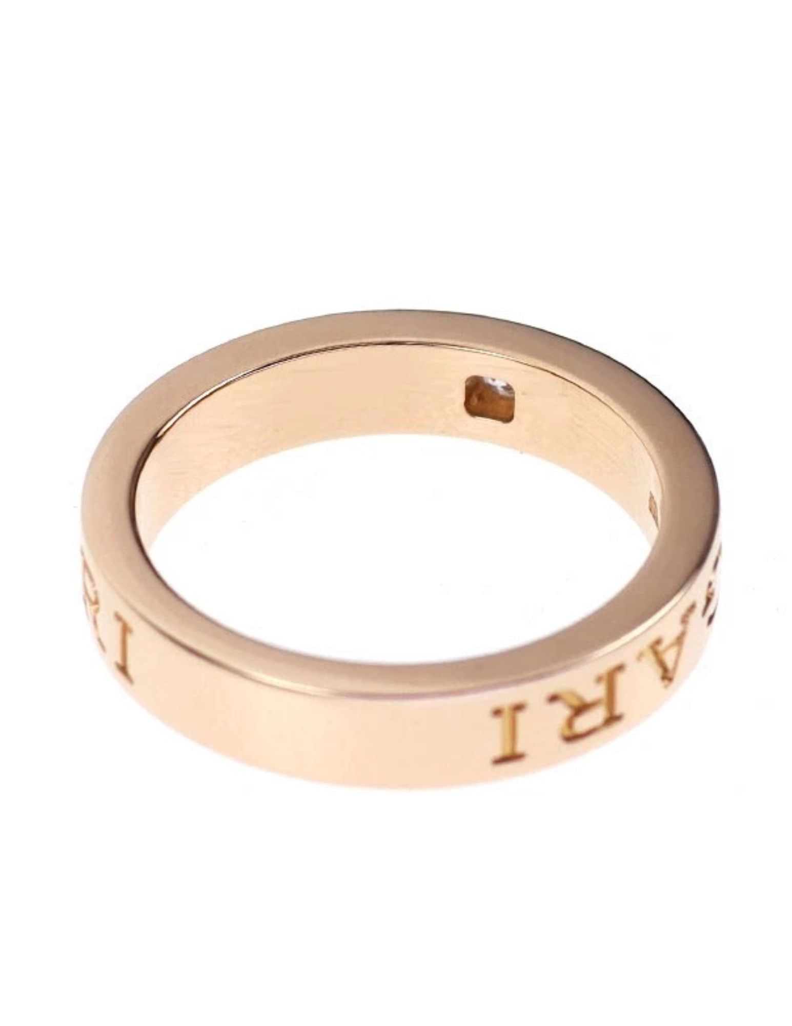 BULGARI K18PG DIAMOND RING - 2