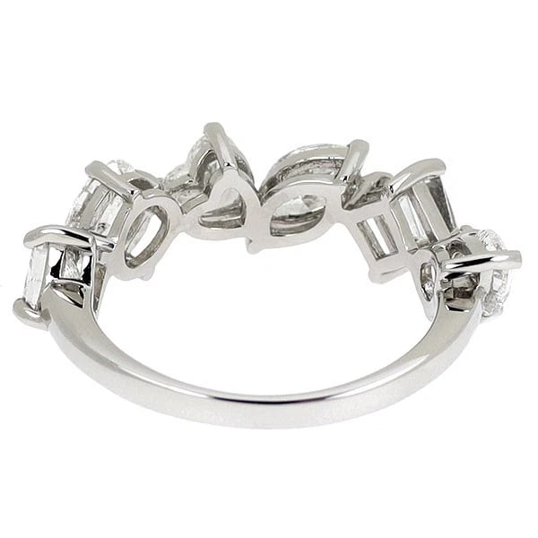 PT950 MULTI FANCY CUT DIAMOND RING - 3
