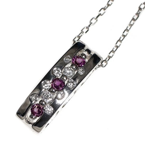 PT900/ PT850 ALEXANDRITE DIAMOND PENDANT NECKLACE: Pt900/ Pt850 Alexandrite Diamond Pendant Necklace Brand: None Type/Style: pendant necklace Material: Pt900/Pt850, Main Stone Natural/Alexandrite Color: None Size: Chain Length: ~45 Accessories: None