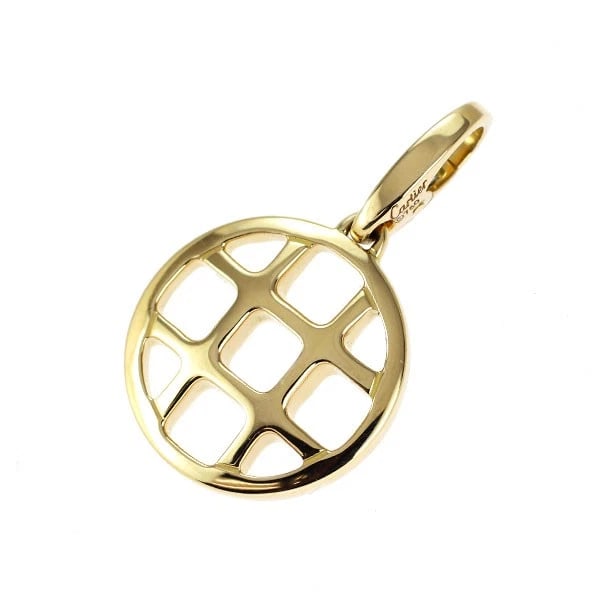 CARTIER K18YG PENDANT TOP AND CHARM: Cartier K18YG Pendant Top and Charm Brand: Outlet Type/Style: Pendant Top Material: K18YG, Color: YG Size: Length/Width/Diameter 28.0 Accessories: None Accessories Notice: When purchasing pre-owned