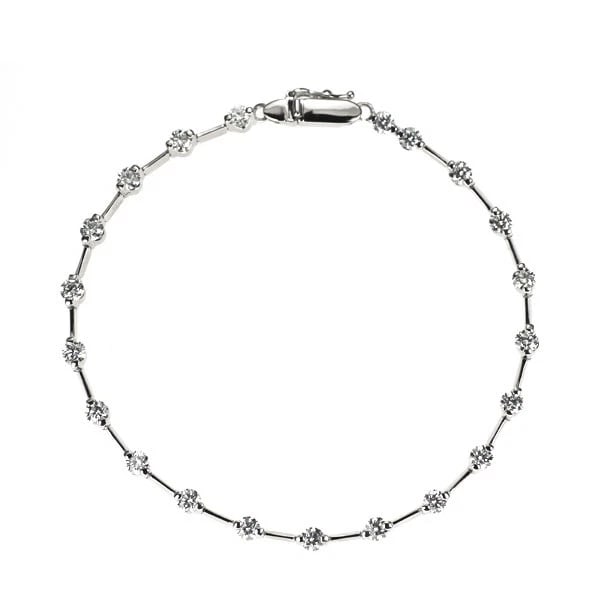 PT850 DIAMOND BRACELET: Pt850 diamond bracelet Brand: None Type/Style: bracelets Material: Pt850, Main Stone Natural Color: Pt Size: 6.75 - 7 US Accessories: None Accessories Notice: When purchasing pre-owned goods, please