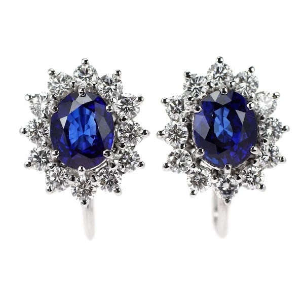MIKIMOTO K18WG SAPPHIRE DIAMOND EARRINGS: Mikimoto K18WG Sapphire Diamond Earrings Brand: Mikimoto Type/Style: earring Material: K18WG, Main Stone Sapphire Color: WG Size: Length/Width/Diameter 14.4 Accessories: None Accessories Notice: When