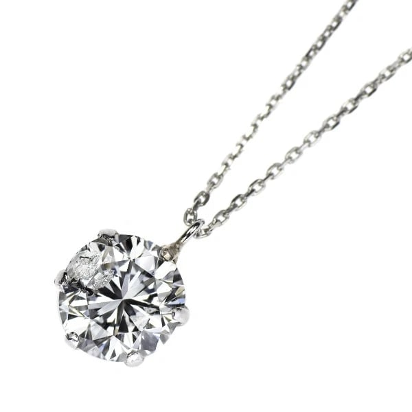 PT900/ PT850 DIAMOND PENDANT NECKLACE: Pt900/ Pt850 Diamond Pendant Necklace Brand: None Type/Style: pendant necklace Material: Pt900/ Pt850, Main Stone Natural Color: Pt Size: Chain Length 40 Accessories: None Accessories Notice: When