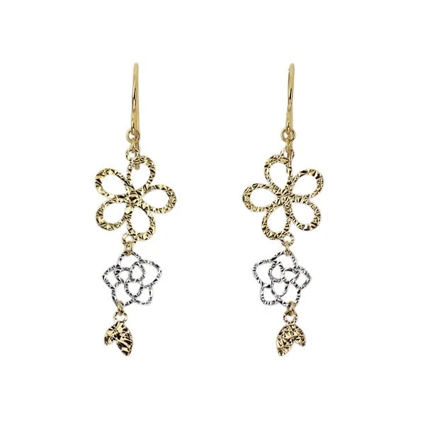 K18YG/WG EARRING: K18YG/WG earring Brand: None Type/Style: piercing Material: K18YG/WG, Color: YG/WG Size: Length/Width/Diameter 34.0 Accessories: None Accessories Notice: When purchasing pre-owned goods, please refer