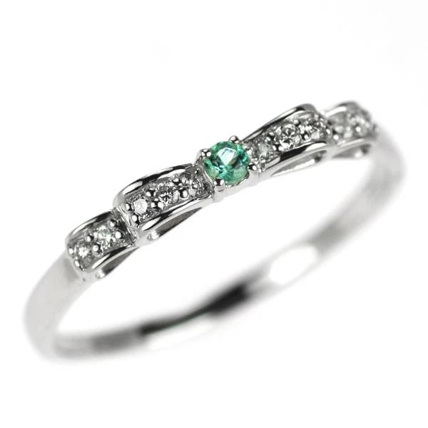 PT900 AQUAMARINE DIAMOND RING: Pt900 aquamarine diamond ring Brand: None Type/Style: Ring Material: Pt900, Main Stone aquamarine\Natural Color: None Size: Accessories: None Accessories Notice: When purchasing pre-owned goods,