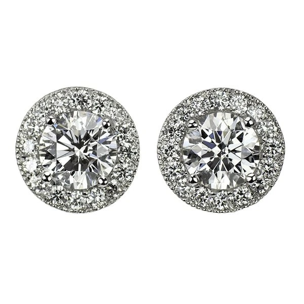 PT950/ PT900 DIAMOND STUD EARRINGS: Pt950/ Pt900 Diamond Stud Earrings Brand: None Type/Style: piercing Material: Pt950/ Pt900, Main Stone Natural Color: Pt Size: Length/Width/Diameter 10.7 Accessories: None Accessories Notice: When