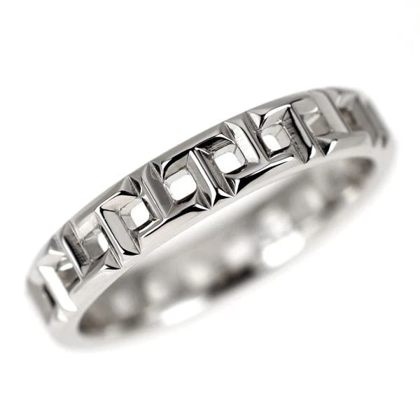 TIFFANY & CO K18WG RING: Tiffany & Co K18WG Ring Brand: Tiffany Type/Style: Ring Material: K18WG, Color: WG Size: 4 US Accessories: None Accessories Notice: When purchasing pre-owned goods, please refer to the pho