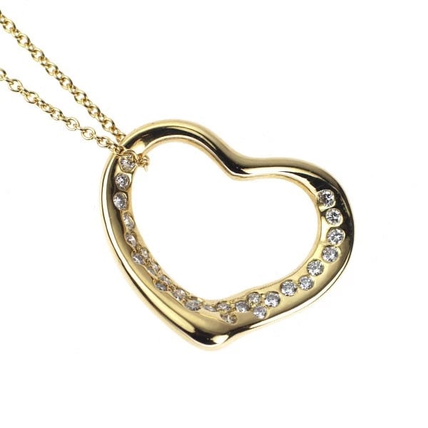TIFFANY & CO K18YG DIAMOND PENDANT NECKLACE: Tiffany & Co K18YG diamond pendant necklace Brand: Tiffany Type/Style: pendant necklace Material: K18YG, Main Stone Natural Color: YG Size: Chain Length 40.5 Accessories: None Accessories