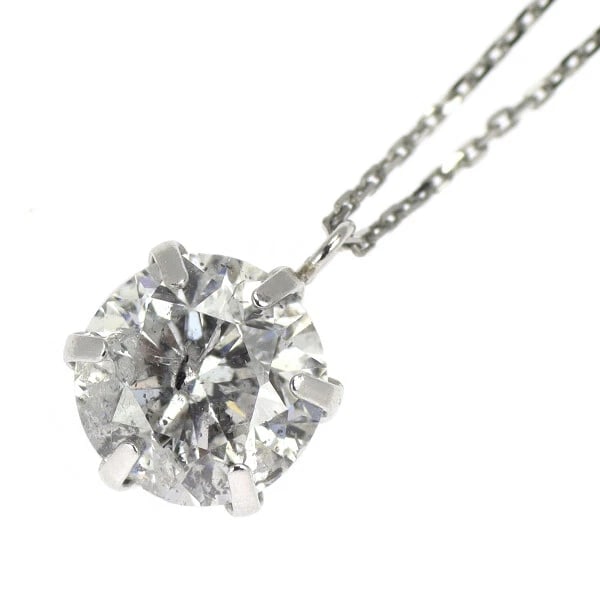 PT900/ PT850 LDH DIAMOND PENDANT NECKLACE: Pt900/ Pt850 LDH Diamond Pendant Necklace Brand: None Type/Style: pendant necklace Material: Pt850/ Pt900, Main Stone Natural Color: Pt Size: Chain Length 40 Accessories: None Accessories Notice: