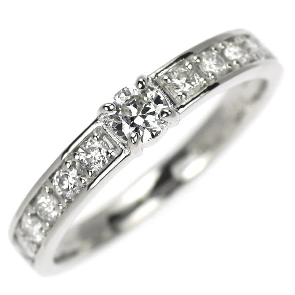 PT900 DIAMOND RING: Pt900 diamond ring Brand: None Type/Style: Ring Material: Pt900, Main Stone Natural Color: Pt Size: 6 US Accessories: None Accessories Notice: When purchasing pre-owned goods, please refer to the