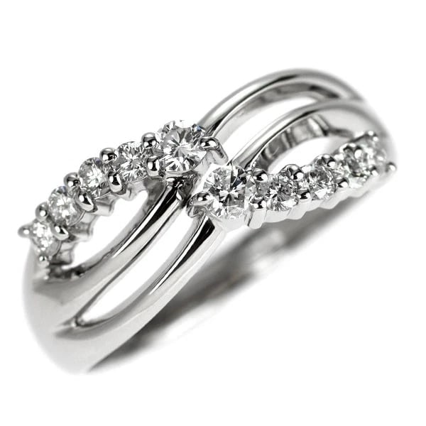 PT900 DIAMOND RING: Pt900 diamond ring Brand: None Type/Style: Ring Material: Pt900, Main Stone Natural Color: None Size: 6.25 - 6.5 US Accessories: None Accessories Notice: When purchasing pre-owned goods, please refer
