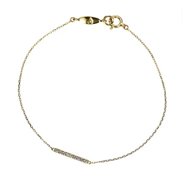 VIVIENNE COUTURE/ARCHER K18YG DIAMOND BRACELET: Vivienne Couture/Archer K18YG Diamond Bracelet Brand: None Type/Style: bracelets Material: K18YG, Main Stone Natural Color: YG Size: 6.75 - 7 US Accessories: None Accessories Notice: When purchasing