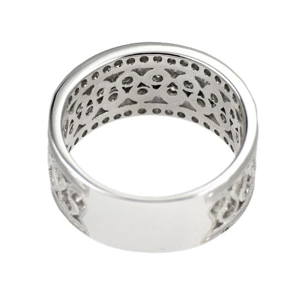K18WG DIAMOND RING - 2