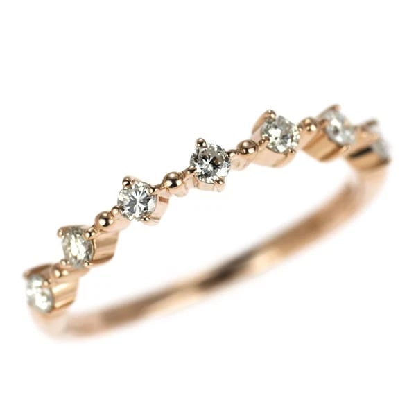 VENDOME AOYAMA K18PG DIAMOND RING: Vendome Aoyama K18PG diamond ring Brand: Vendome Aoyama Type/Style: Ring Material: K18PG, Main Stone Natural Color: PG Size: Accessories: None Accessories Notice: When purchasing pre-owned goods,