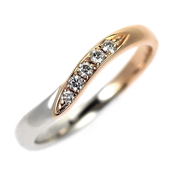 K18PG/ PT950 DIAMOND RING: K18PG/ Pt950 diamond ring Brand: None Type/Style: Ring Material: K18PG/Pt950, Main Stone Natural Color: None Size: 3.25 US Accessories: None Accessories Notice: When purchasing pre-owned goods,