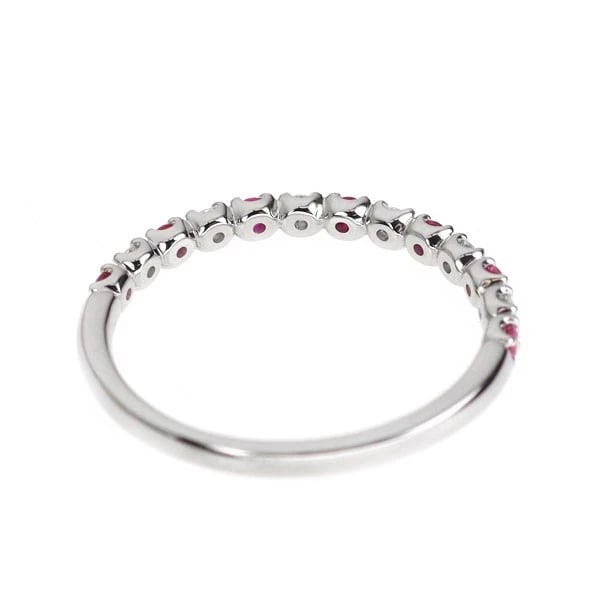PT950 RUBY DIAMOND RING - 2