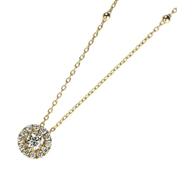 FOREVERMARK K18YG DIAMOND PENDANT NECKLACE: Forevermark K18YG Diamond Pendant Necklace Brand: None Type/Style: pendant necklace Material: K18YG, Main Stone Natural Color: YG Size: Chain Length 62?80 Accessories: None Accessories Notice: When